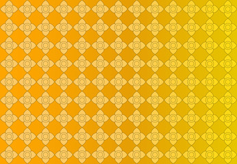 Thai golden vintage pattern vector abstract background