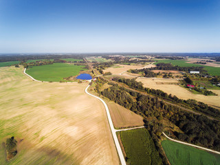 Warm autumn day in latvian countryside.