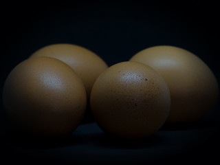 Closeup Egg chicken , healthy food.