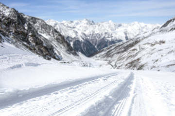 Fototapeta premium winter road 