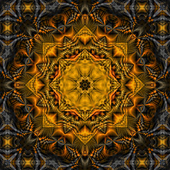 abstrakt fraktal oktagonal mandala manipulation