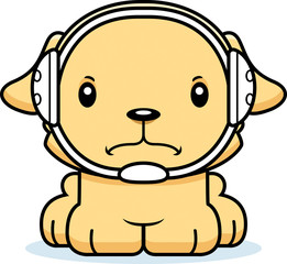 Cartoon Angry Wrestler Puppy