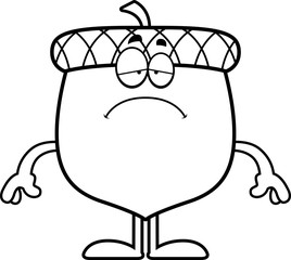 Sad Cartoon Acorn