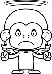 Cartoon Angry Angel Monkey