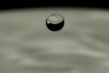 Abstract background with falling drop