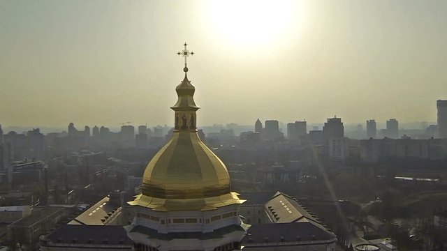 Cathedral of the Assumption of the Blessed Virgin with city background