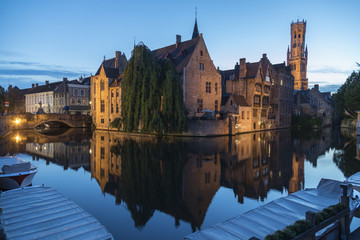 Fototapeta na wymiar Rozenhoedkaai - Bruges - Belgium