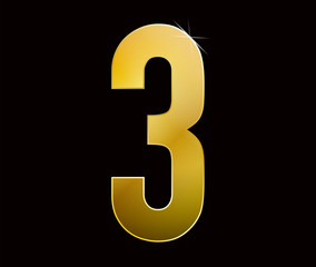 Fototapeta premium 数字 金属 3