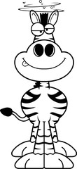 Drunk Cartoon Zebra