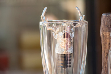 Corkscrew in a glass