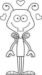 Cartoon Smiling Cupid Fly