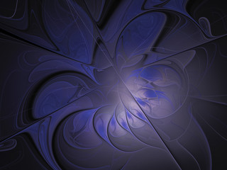 Abstract multicolored illustration on a dark background