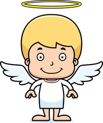 Cartoon Smiling Angel Boy