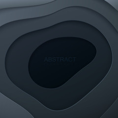 Realistic paper cut background.