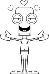 Cartoon Robot Hug Swimsuit