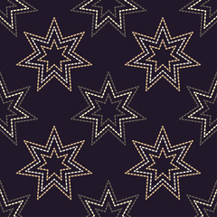 Fond transparent avec étoiles décoratives. Texture de points. Rapport textile.