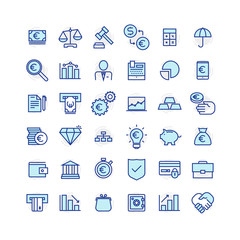 Set of business and finance icons