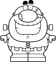 Smiling Cartoon Frankenstein
