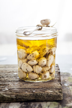 Garlic in oil