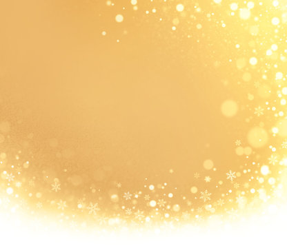 Abstract gold winter background