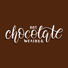 Hot chocolate weather.