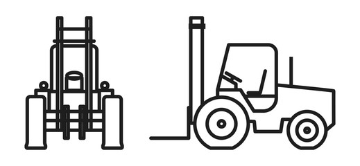 Vector forklift Icon
