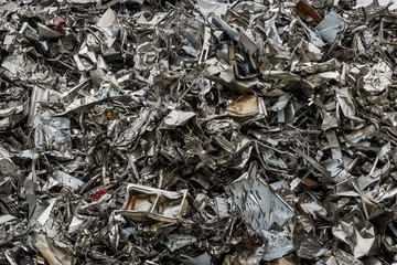 Heap of recycling steel