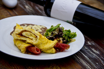 Iberico ham omelet