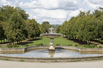 Brunnen im Schlosspark von Neustrelitz, Mecklenburg-Vorpommern