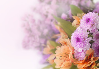 Bouquet of flower in pink tone