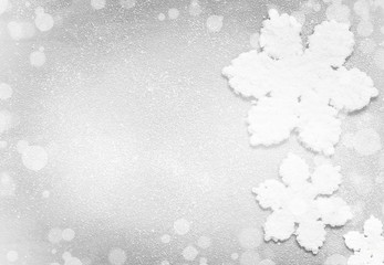 Winter background with snowflakes