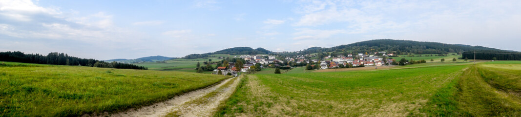 Fototapeta na wymiar Panorama Dorf