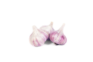 Garlic isolated on white