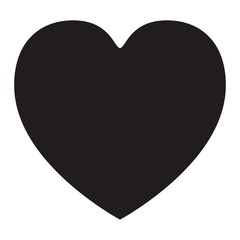 heart symbol on monochrome silhouette