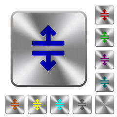 Horizontal split tool rounded square steel buttons