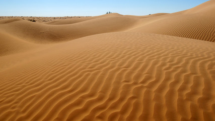 Fototapeta na wymiar Dune del deserto Sahara in Tunisia