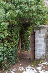 Puerta de entrada a jard&iacute;n