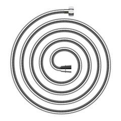 Vector spiral shaped shower hose isolated on white background.