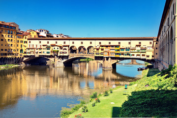 Fototapeta premium Florencja. Stary most.