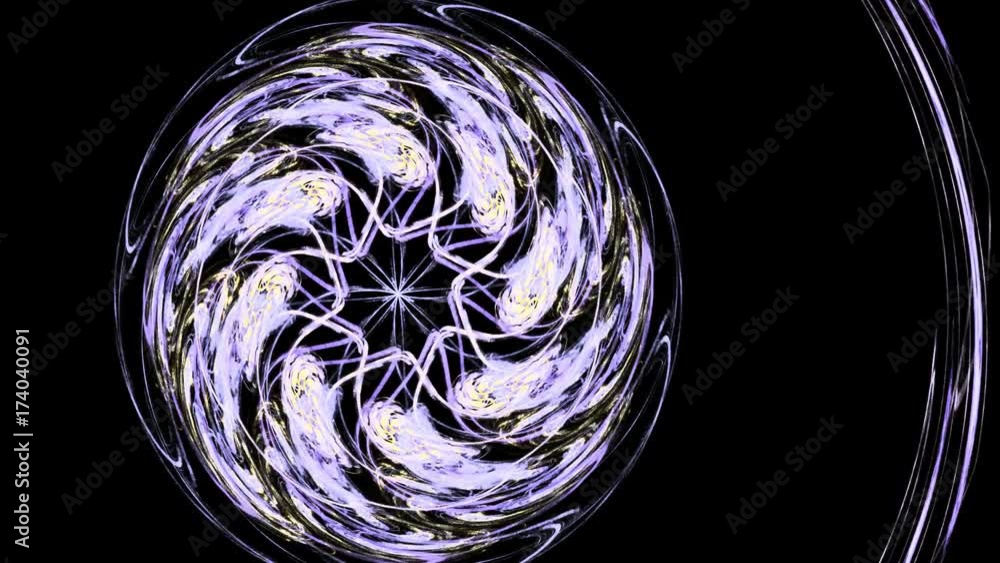 Poster abstract swirly texture motion background seamless looping fractal