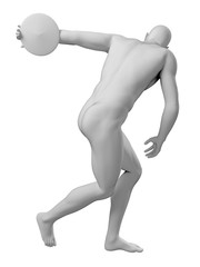 3d rendered medically accurate illustration of discus thrower