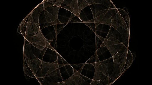 fractal radial pattern on the subject of science, technology and design
