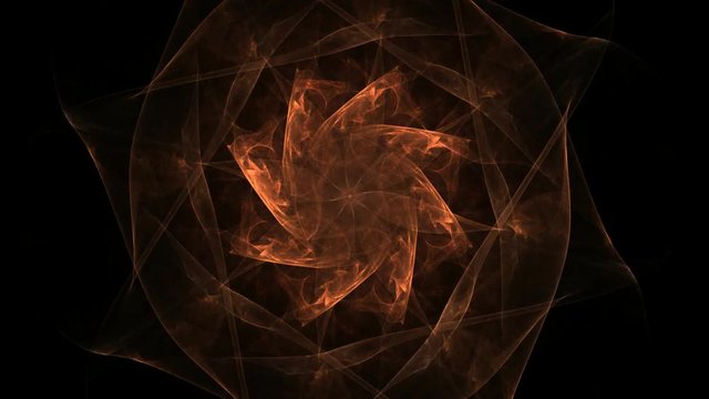 fractal radial pattern on the subject of science, technology and design
