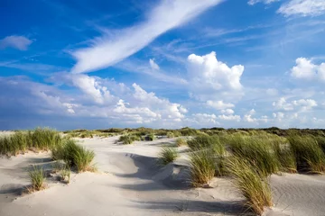 Raamstickers Noordzee, strand op Langenoog: & 39 s avonds uitrusten, duinen, zee, ontspanning, recreatie, vakantie, vakantie, meditatie :) © doris oberfrank-list