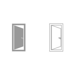 Door it is black icon .