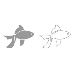 Fish it is black icon .