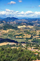 Fototapeta na wymiar Panoramic view from San Marino