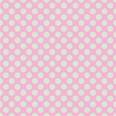 Polka dot seamless pattern. Dotted background with circles, dots, rounds Vector illustration
