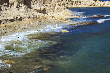 Fajtata rocky shore on Malta
