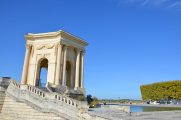 Fototapeta na wymiar Peyrou esplanade in Montpellier city